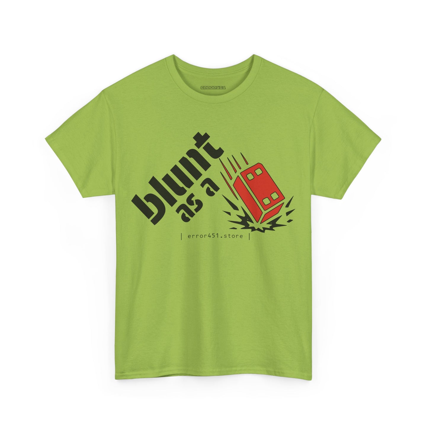 Blunt as a Brick – No Soft Landings. – Unisex Heavy Cotton Tee