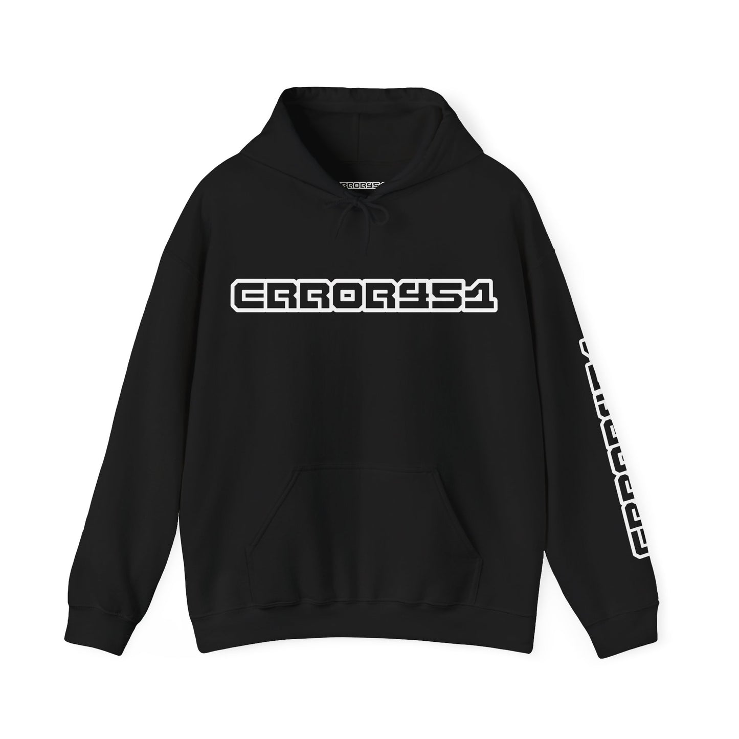 error451 Logo Hoodie – Outline Edition Unisex Hooded Sweatshirt