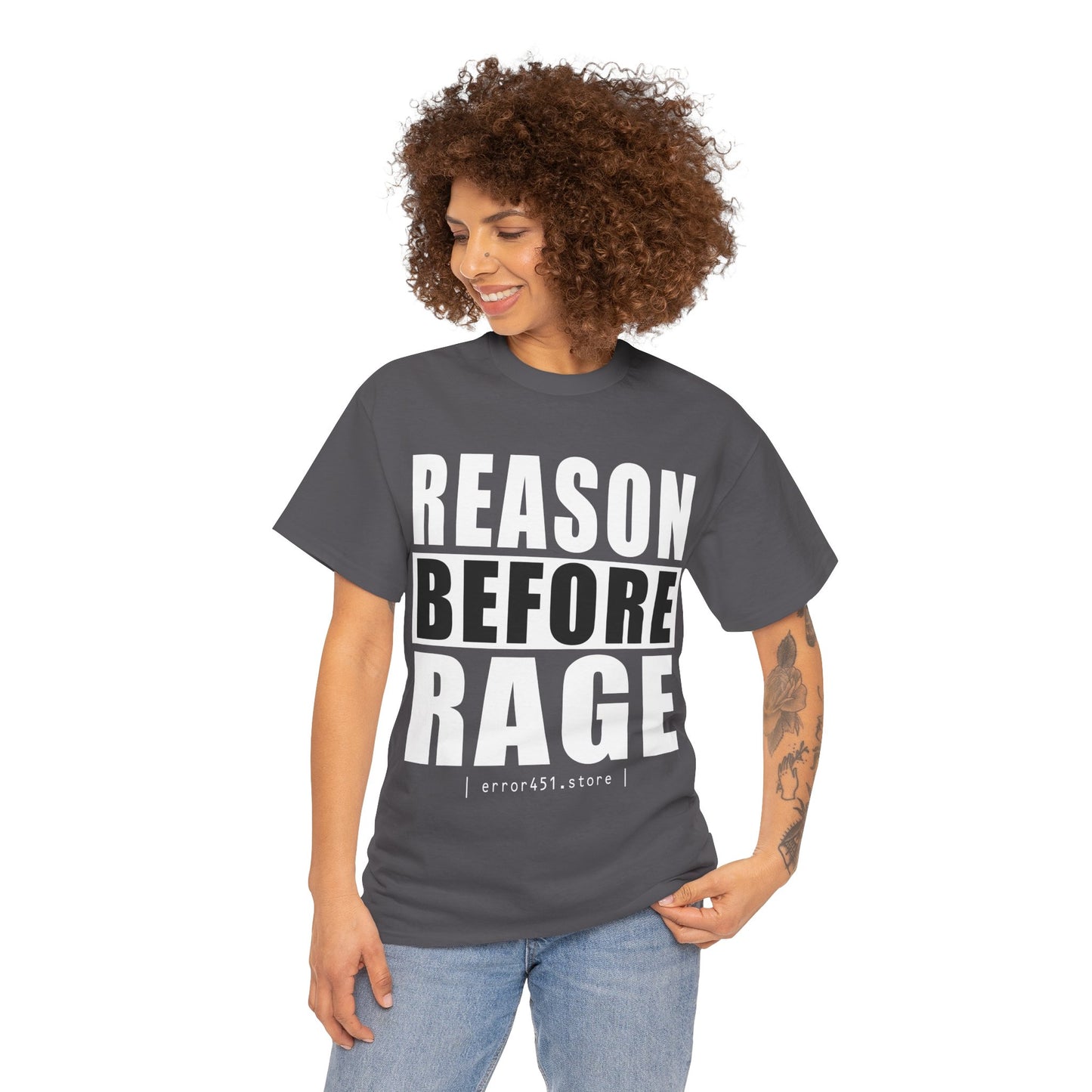 Reason before Rage - Unisex Heavy Cotton Tee