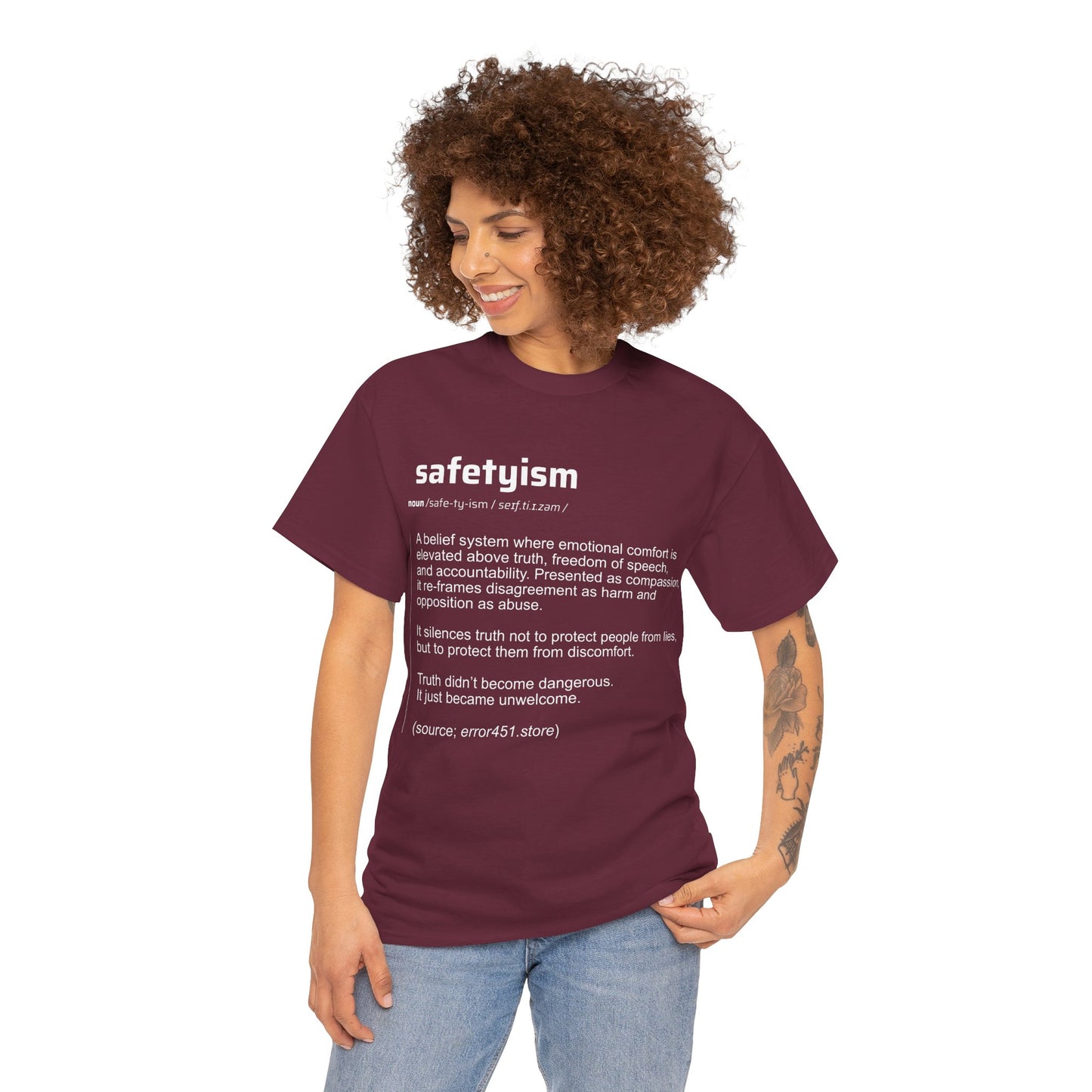 Safetyism -Thought Provoking Literary Statement T-Shirt - Unisex Heavy Cotton Tee