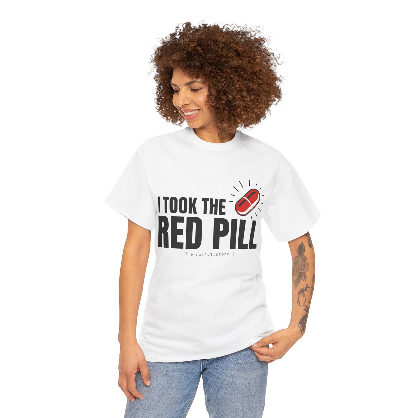 I Took The Red Pill – No More Illusions – Unisex Heavy Cotton Tee