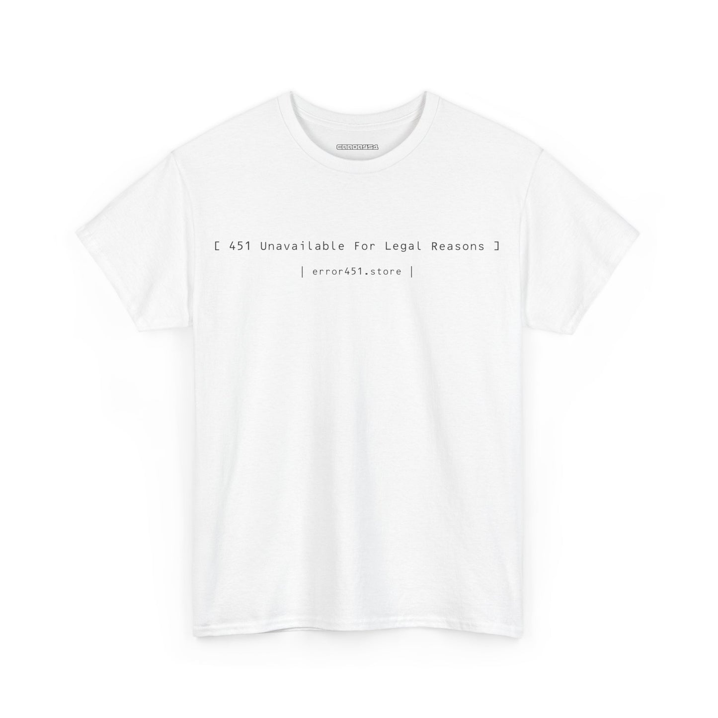 Error 451 Literary Statement Tee – Unisex Heavy Cotton