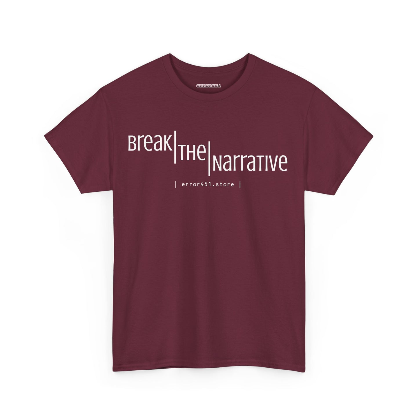 Break the Narrative. Subtle Rebellion. – Unisex Heavy Cotton Tee