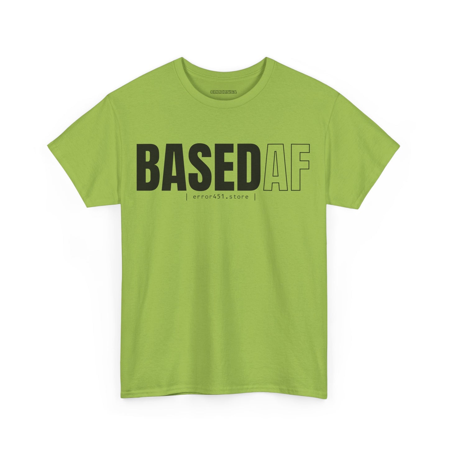 BASED AF – Built Without Permission – Unisex Heavy Cotton Tee