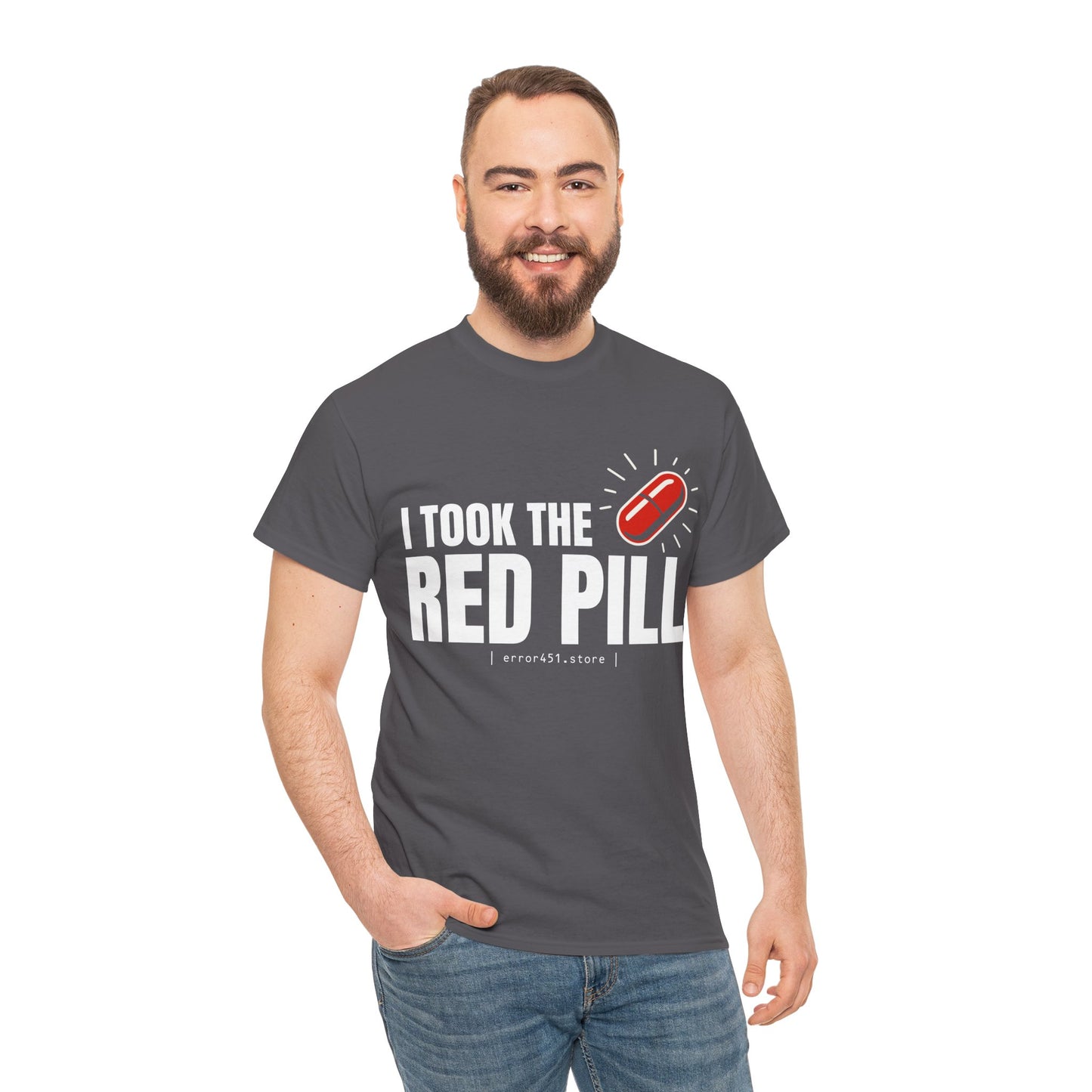 I Took The Red Pill – No More Illusions – Unisex Heavy Cotton Tee