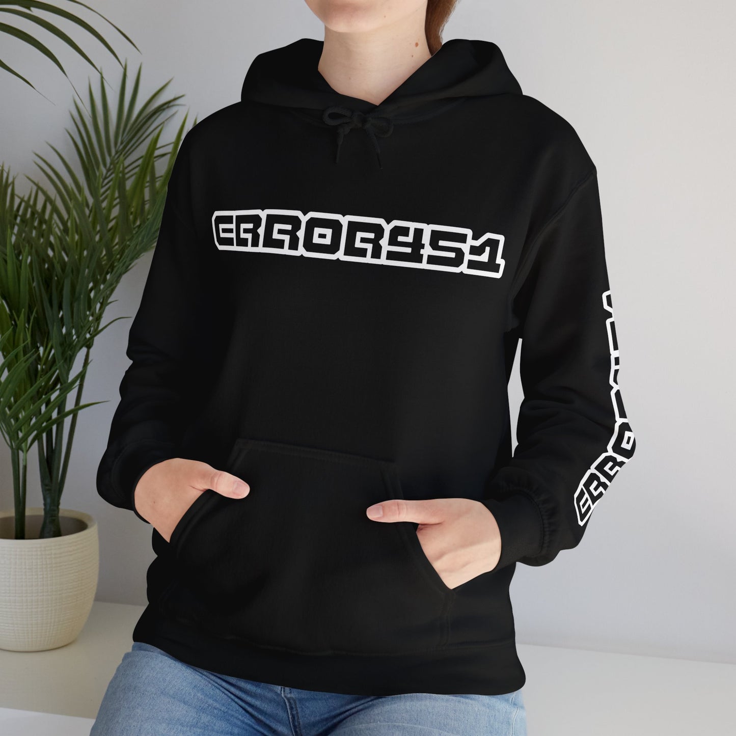 error451 Logo Hoodie – Outline Edition Unisex Hooded Sweatshirt