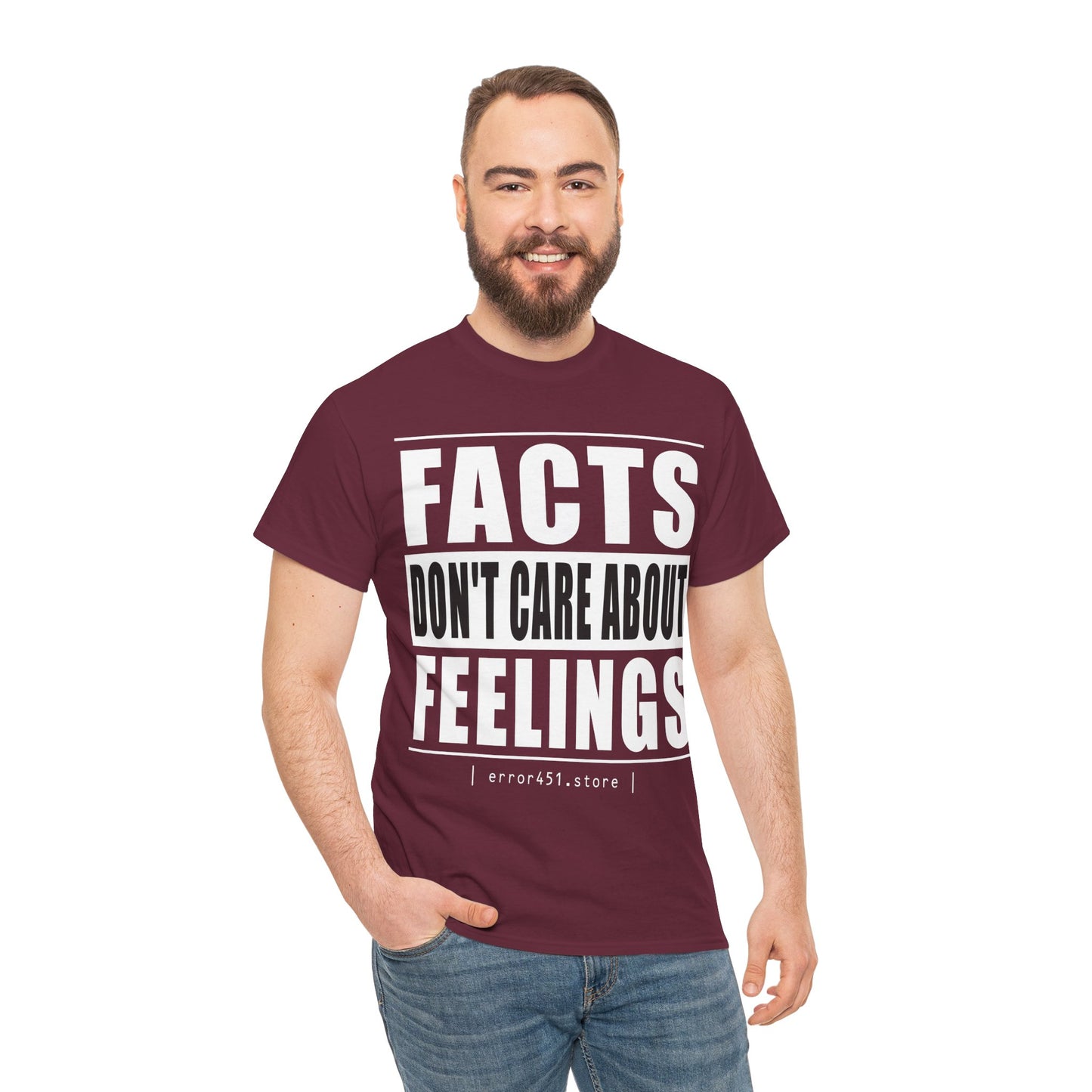 Facts don't care about feelings - Unisex Heavy Cotton Tee