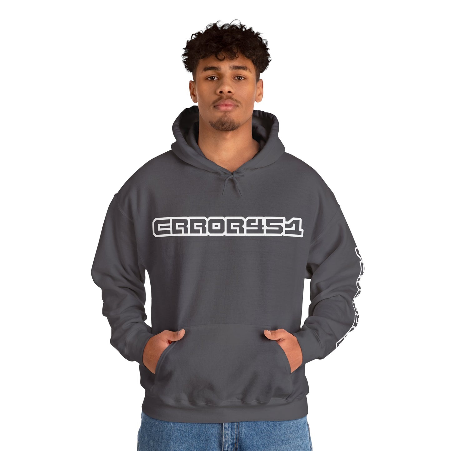 error451 Logo Hoodie – Outline Edition Unisex Hooded Sweatshirt