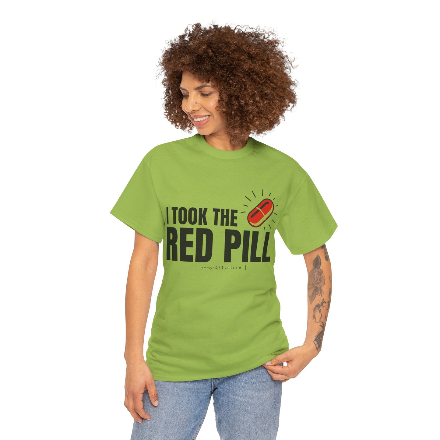 I Took The Red Pill – No More Illusions – Unisex Heavy Cotton Tee