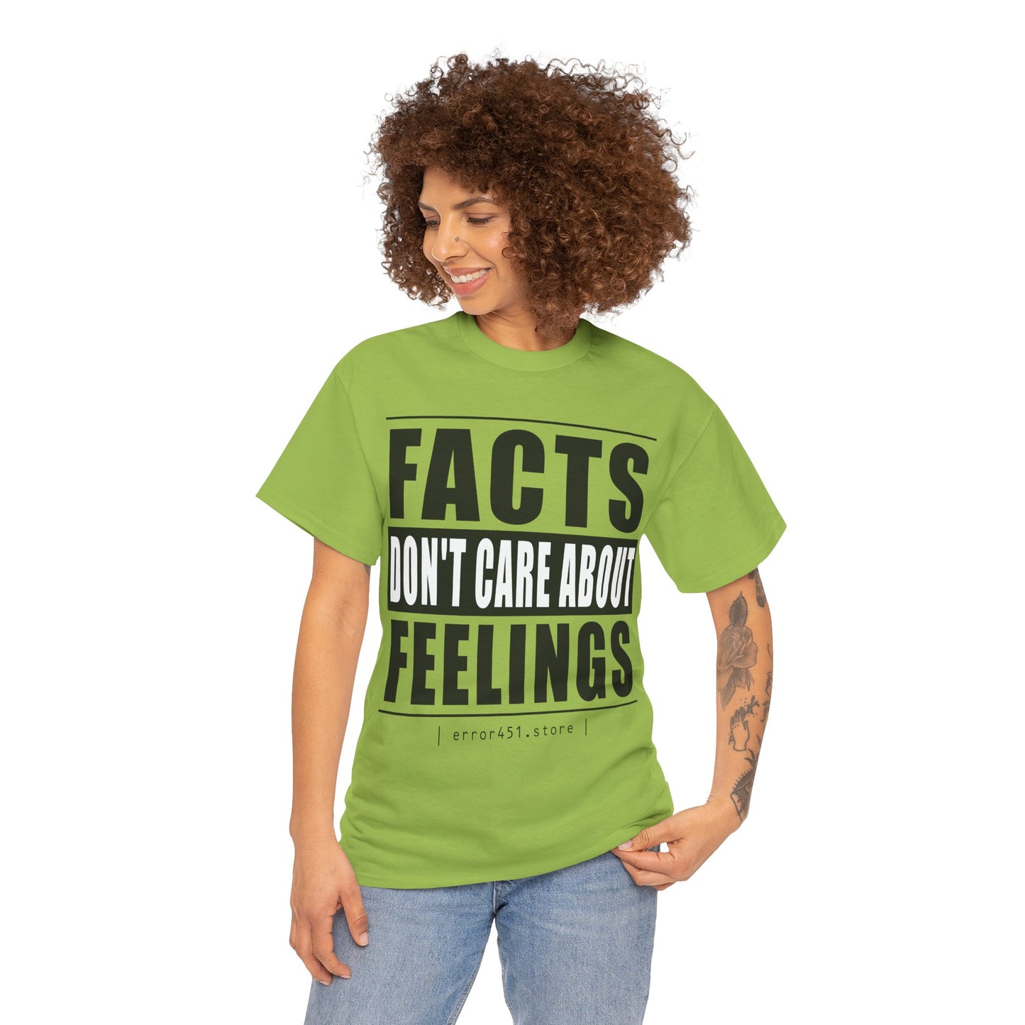 Facts don't care about feelings - Unisex Heavy Cotton Tee