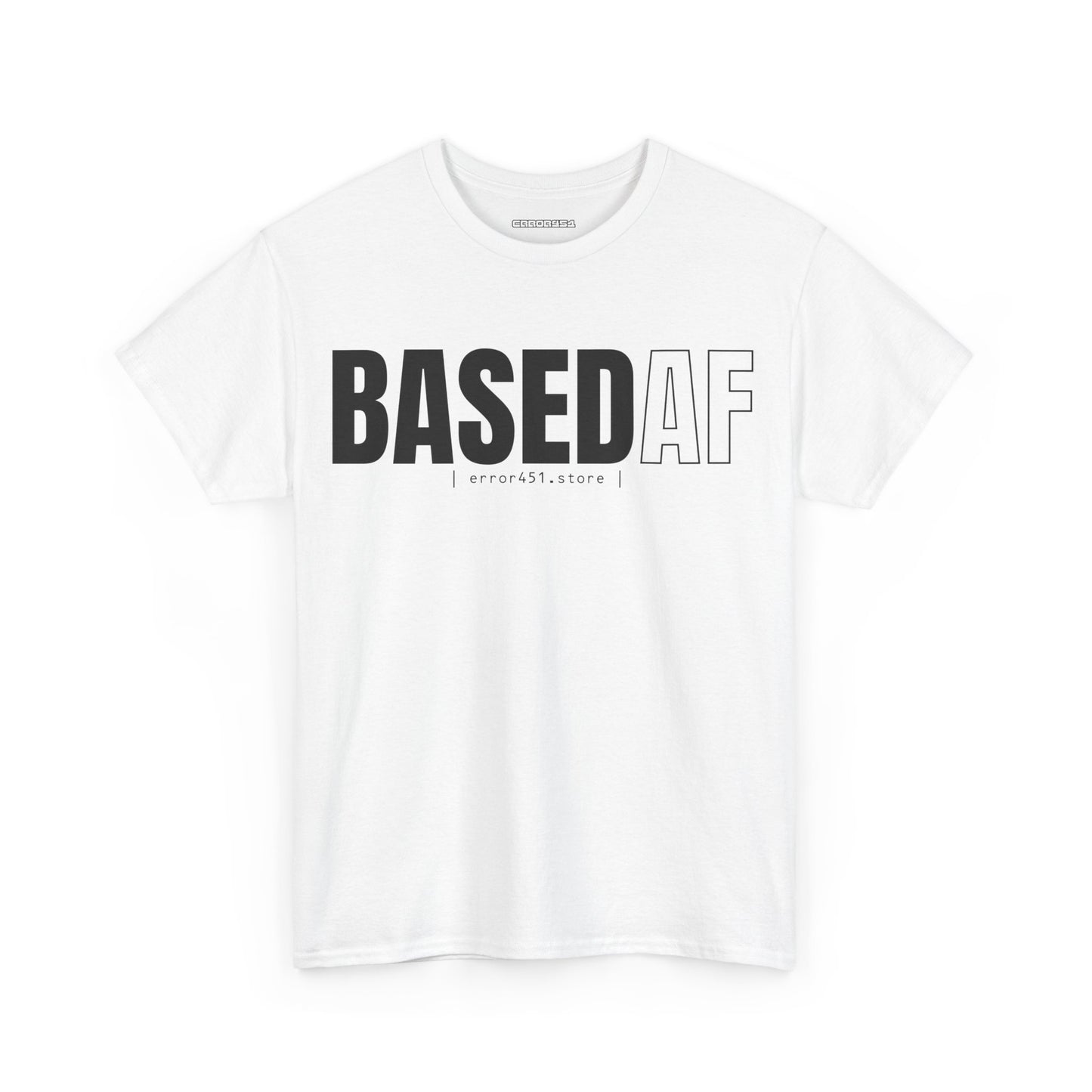 BASED AF – Built Without Permission – Unisex Heavy Cotton Tee