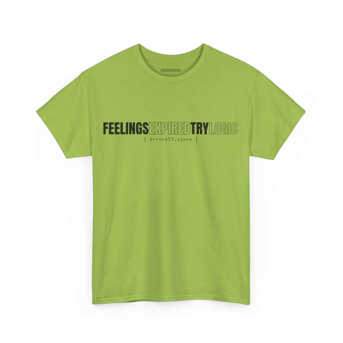 Feelings Expired — Try Logic – Unisex Heavy Cotton Tee