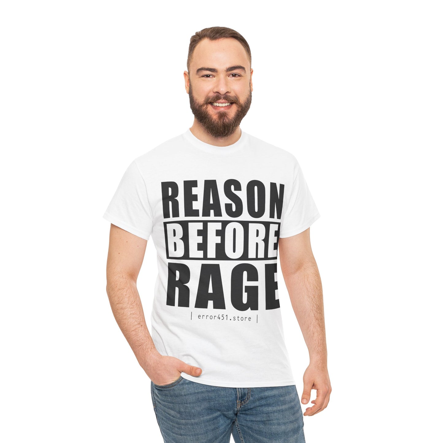 Reason before Rage - Unisex Heavy Cotton Tee