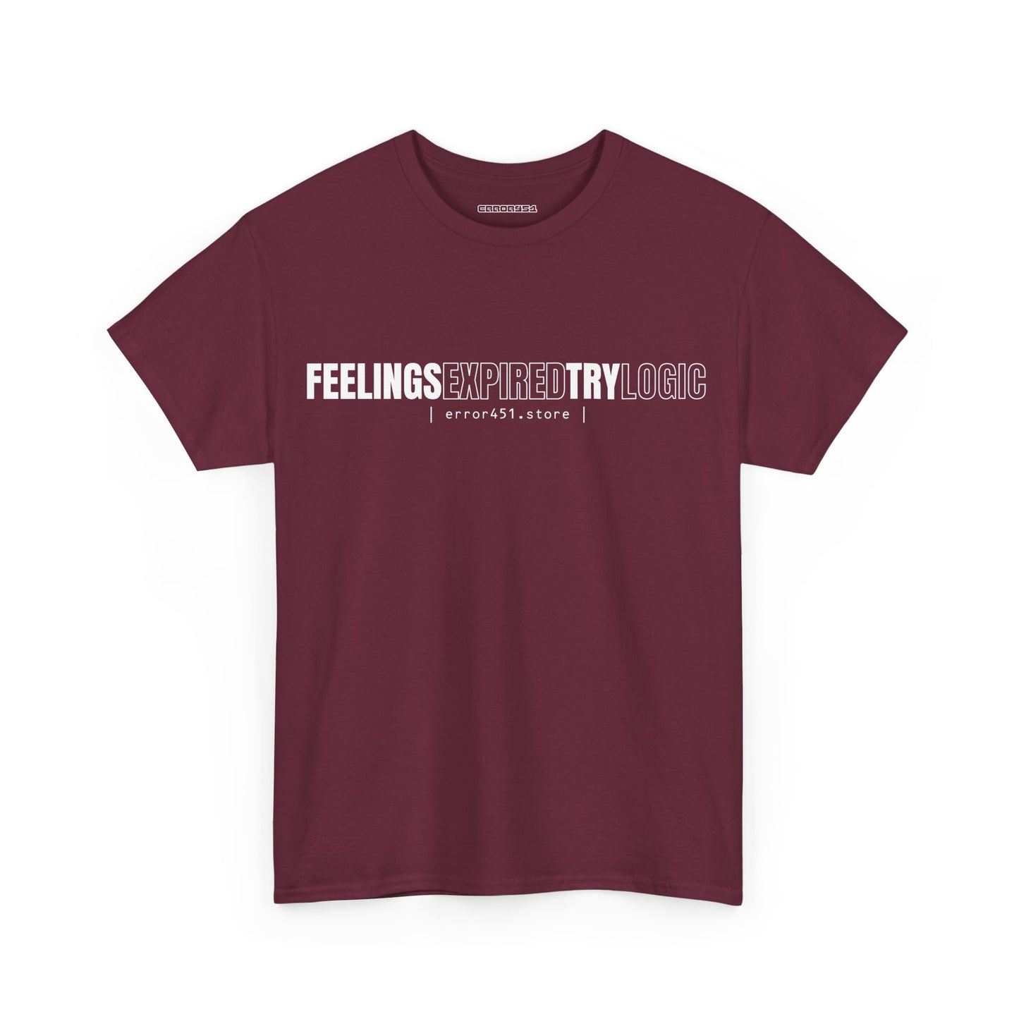 Feelings Expired — Try Logic – Unisex Heavy Cotton Tee