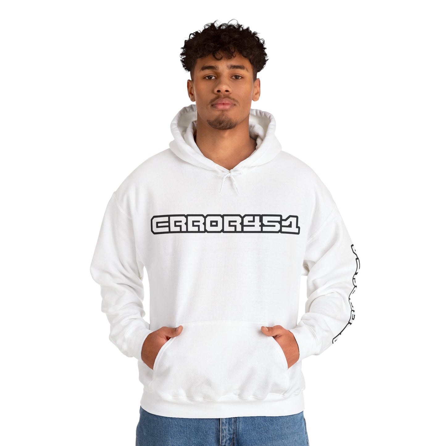 error451 Logo Hoodie – Outline Edition Unisex Hooded Sweatshirt