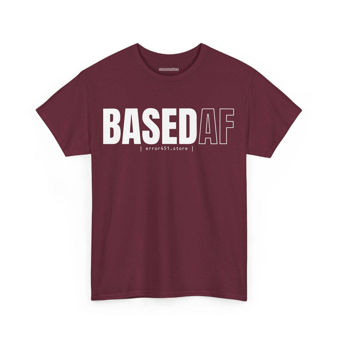 BASED AF – Built Without Permission – Unisex Heavy Cotton Tee
