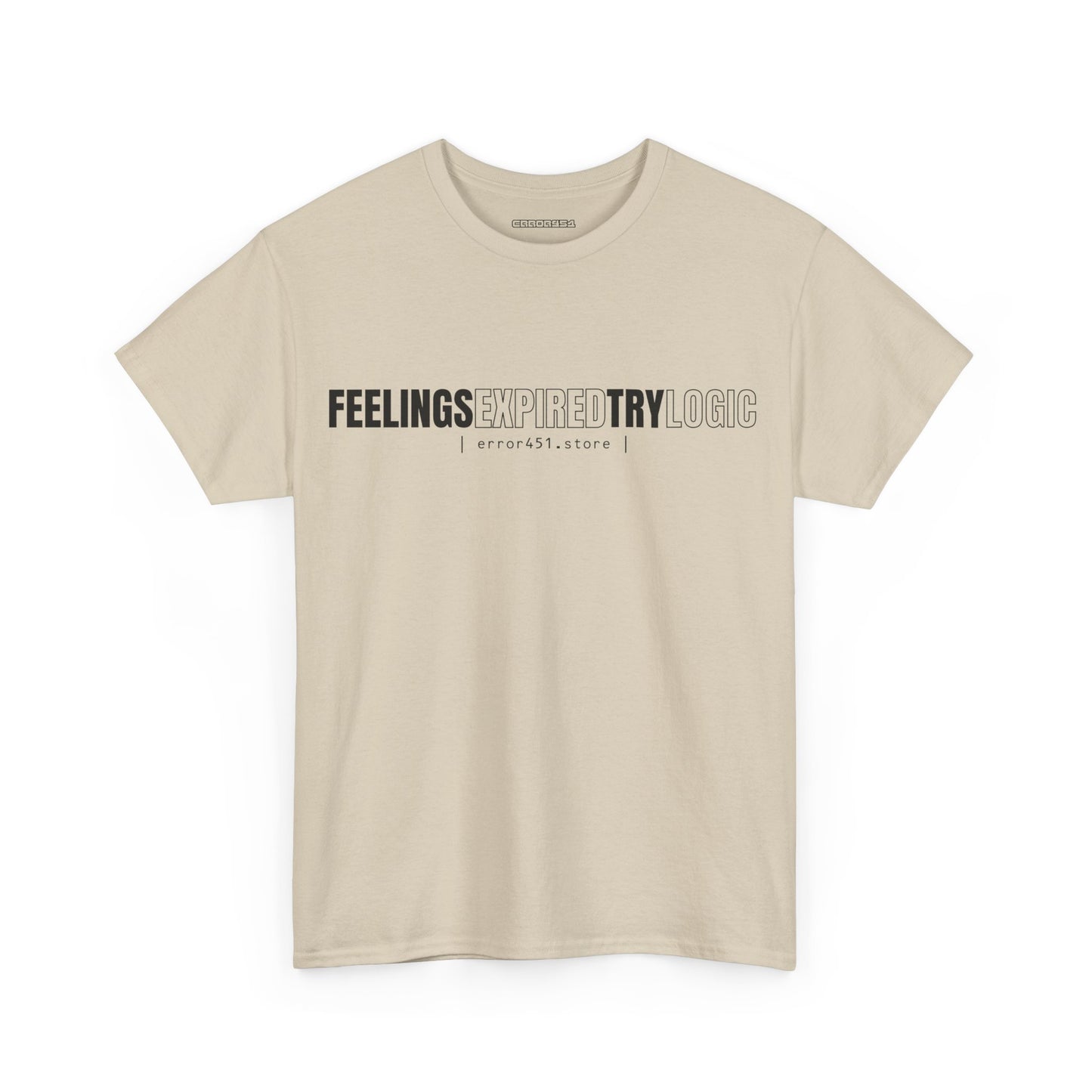 Feelings Expired — Try Logic – Unisex Heavy Cotton Tee
