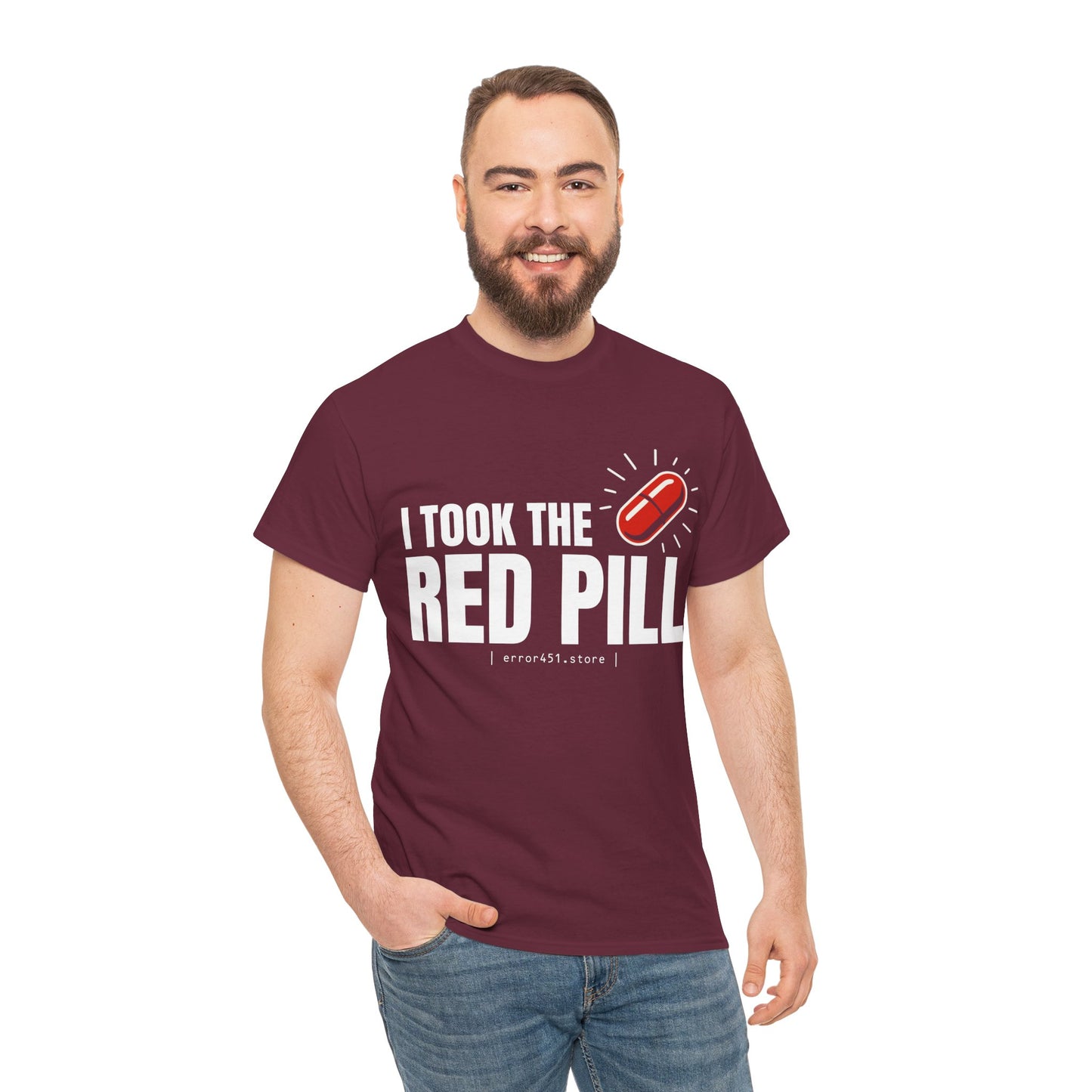 I Took The Red Pill – No More Illusions – Unisex Heavy Cotton Tee