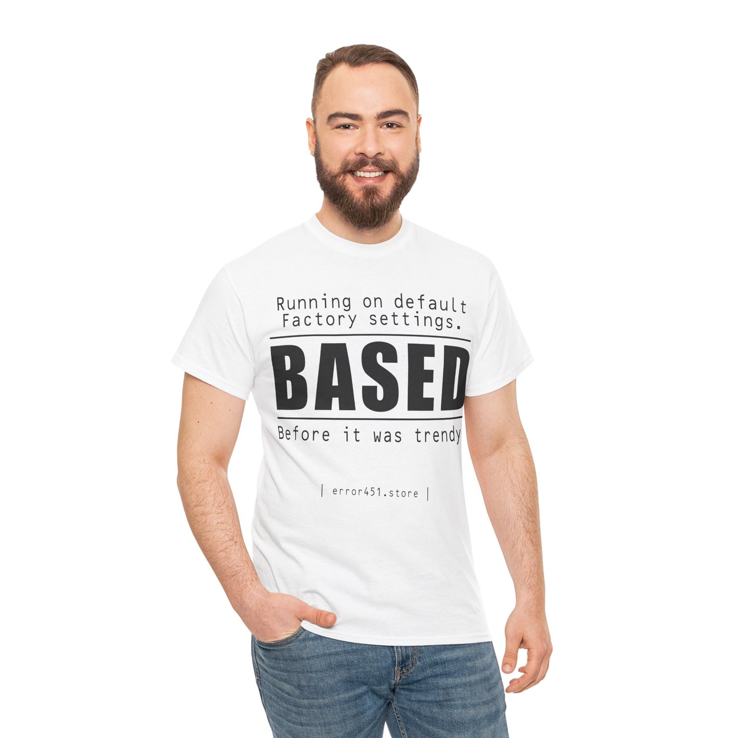 Default settings - Unisex Heavy Cotton Tee - Thought-Provoking Literary Statement T-Shirt for Book Lovers