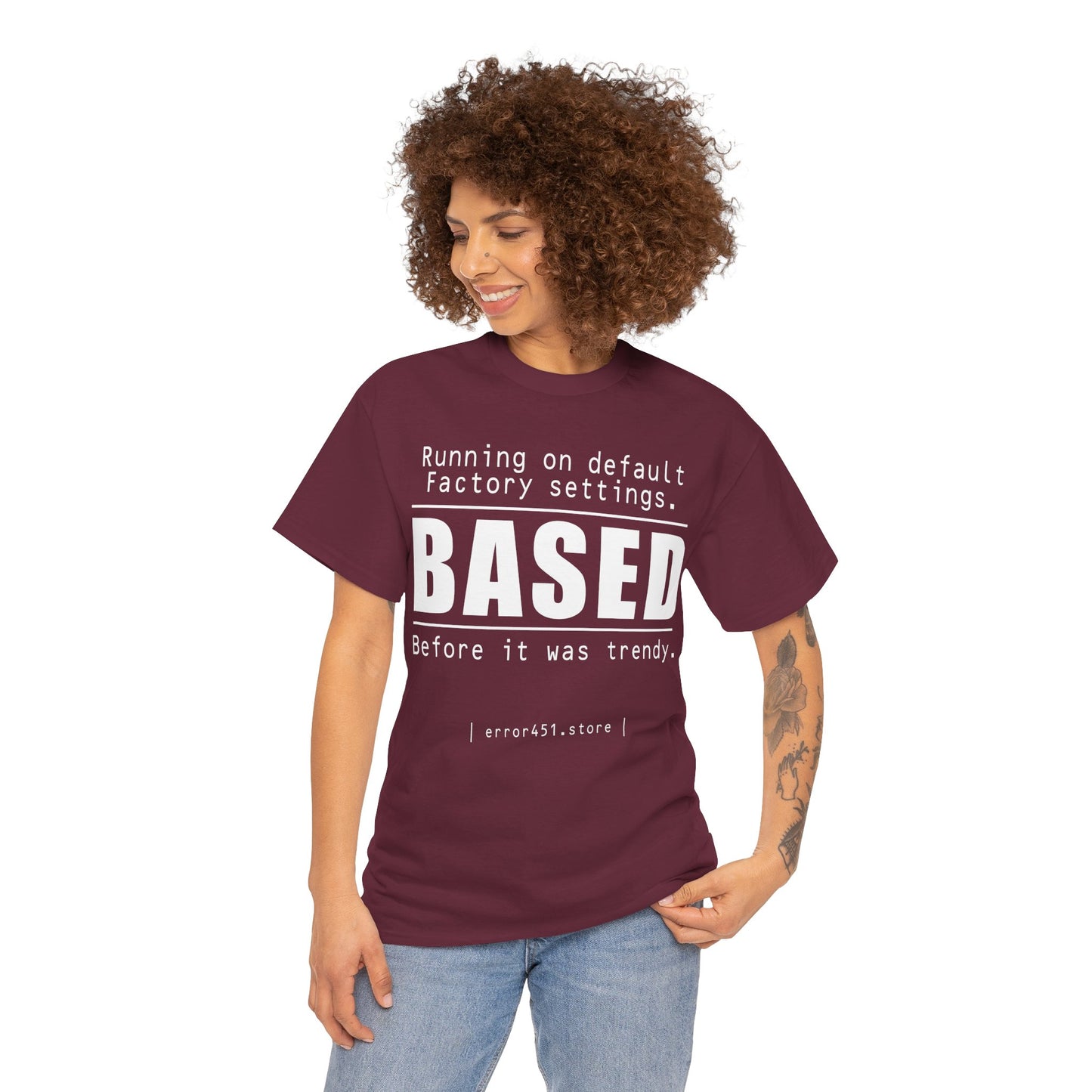 Default settings - Unisex Heavy Cotton Tee - Thought-Provoking Literary Statement T-Shirt for Book Lovers