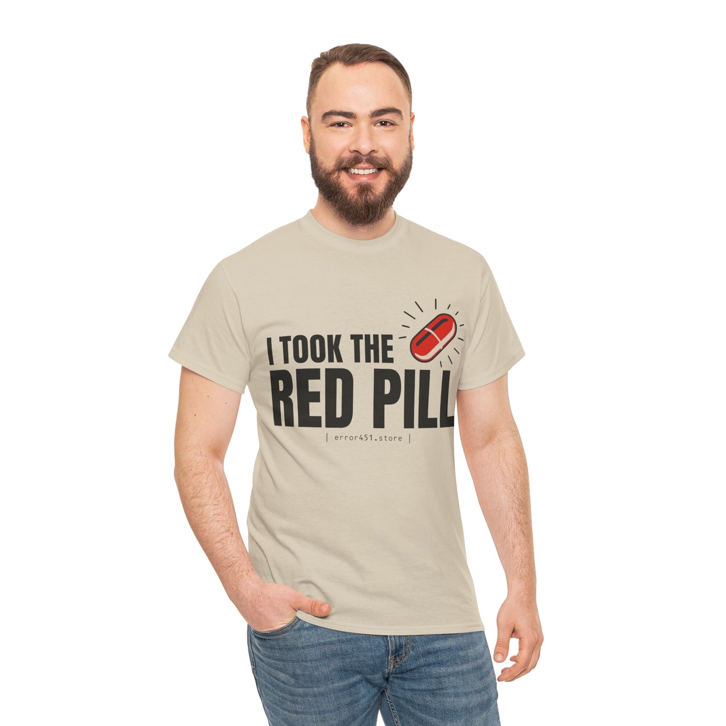 I Took The Red Pill – No More Illusions – Unisex Heavy Cotton Tee