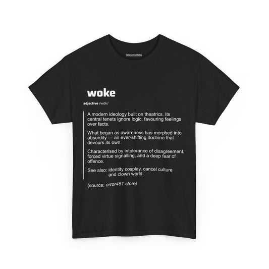 Woke — Redefined. Say What They Won’t. – Unisex Heavy Cotton Tee