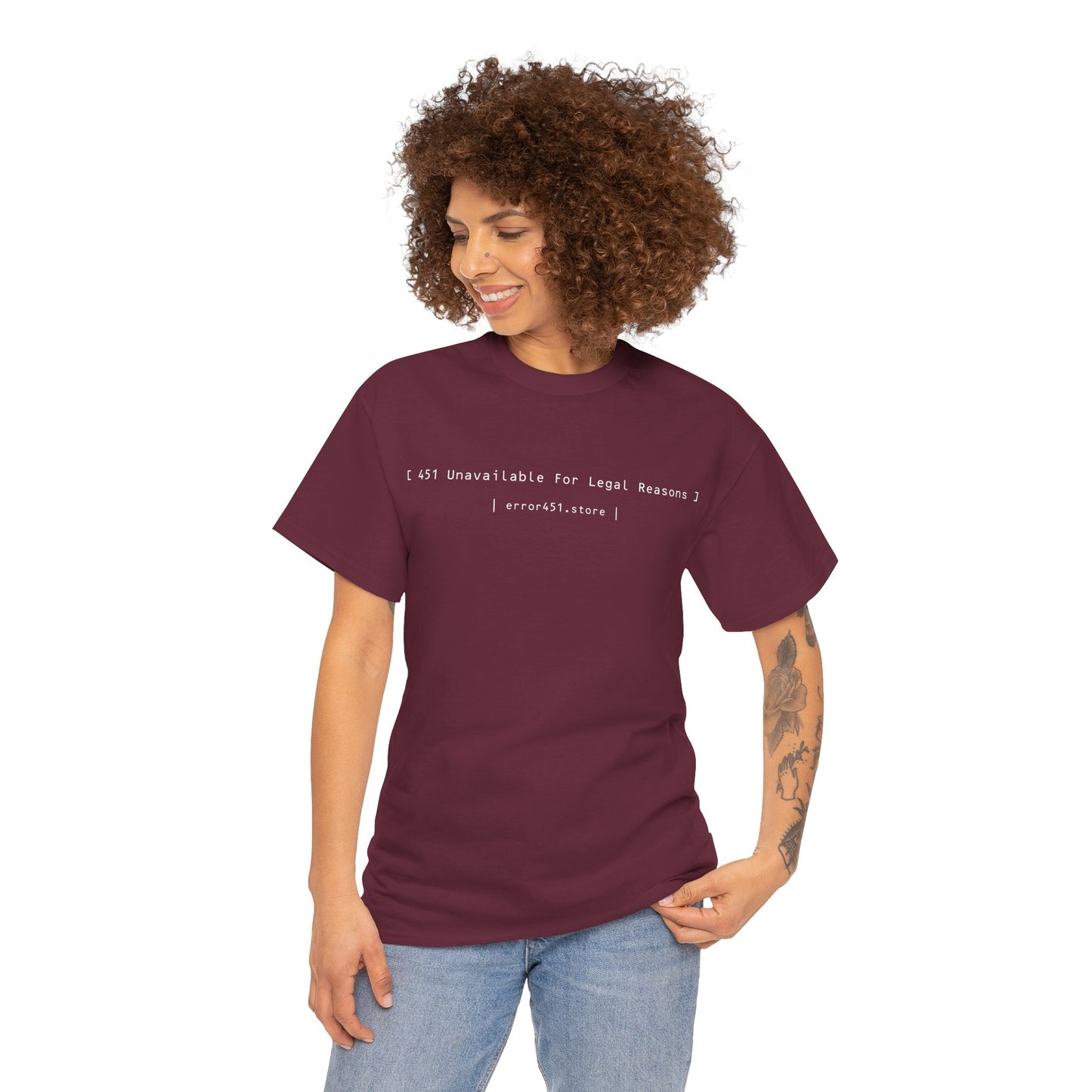 Error 451 Literary Statement Tee – Unisex Heavy Cotton