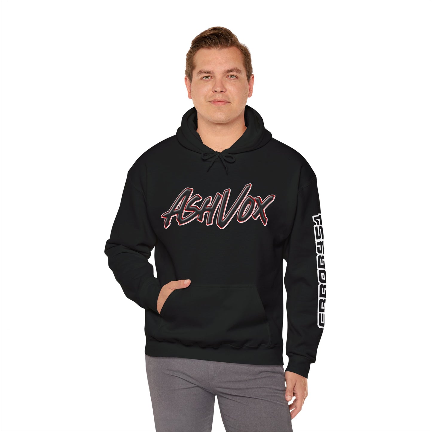 Ash Vox Hoodie – error451 Unisex Hooded Sweatshirt