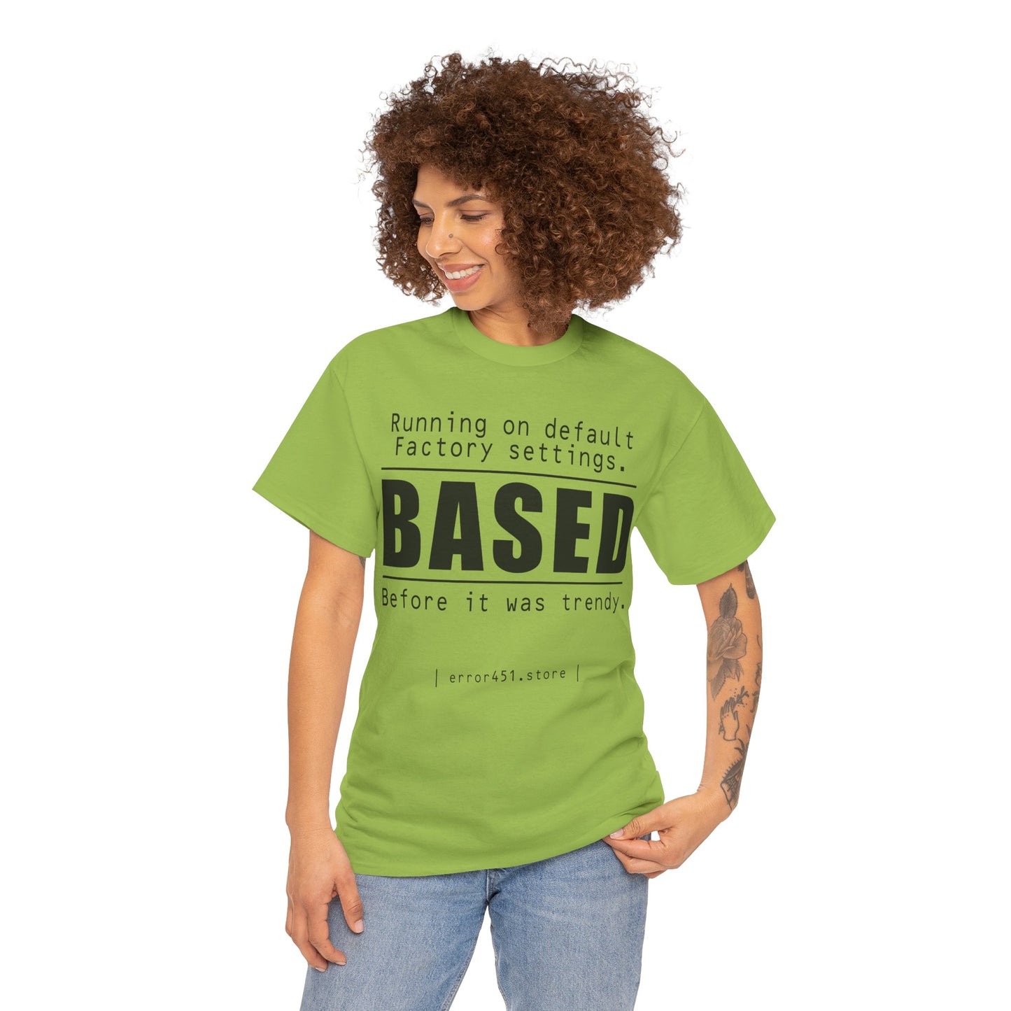 Default settings - Unisex Heavy Cotton Tee - Thought-Provoking Literary Statement T-Shirt for Book Lovers