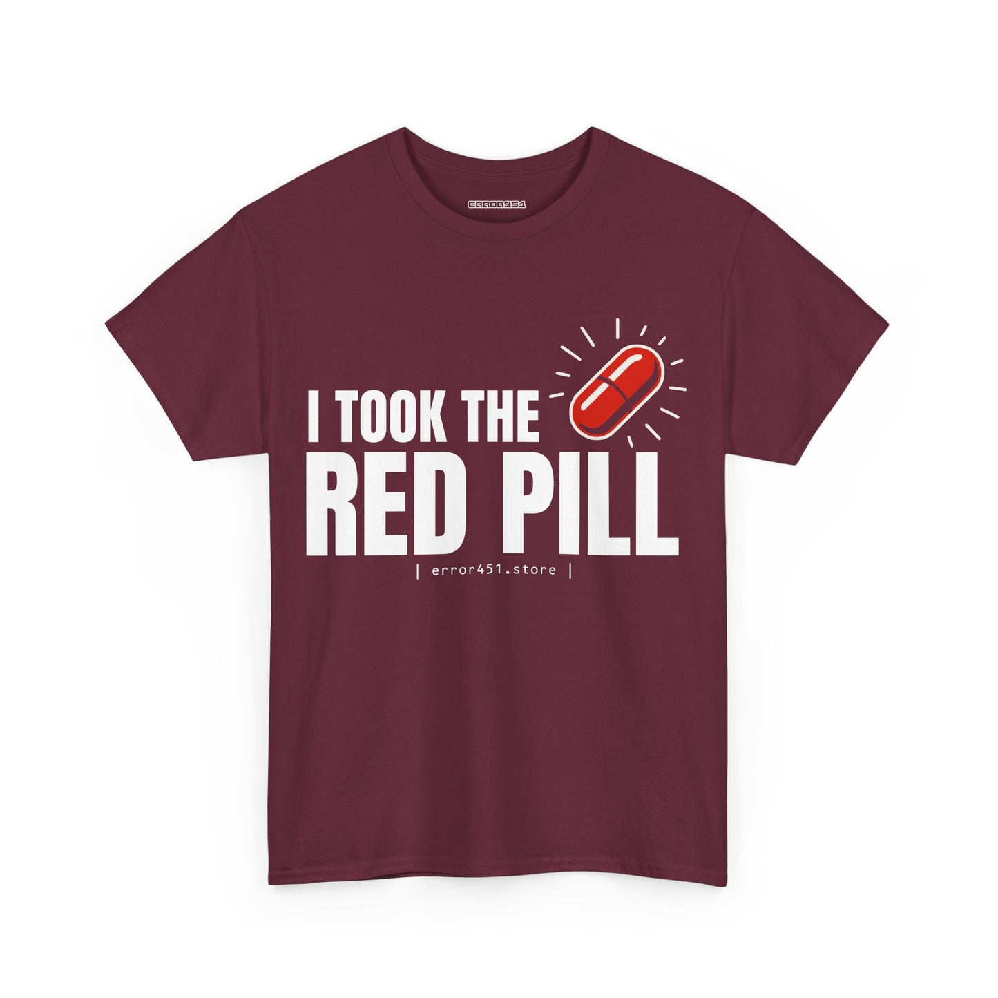 I Took The Red Pill – No More Illusions – Unisex Heavy Cotton Tee