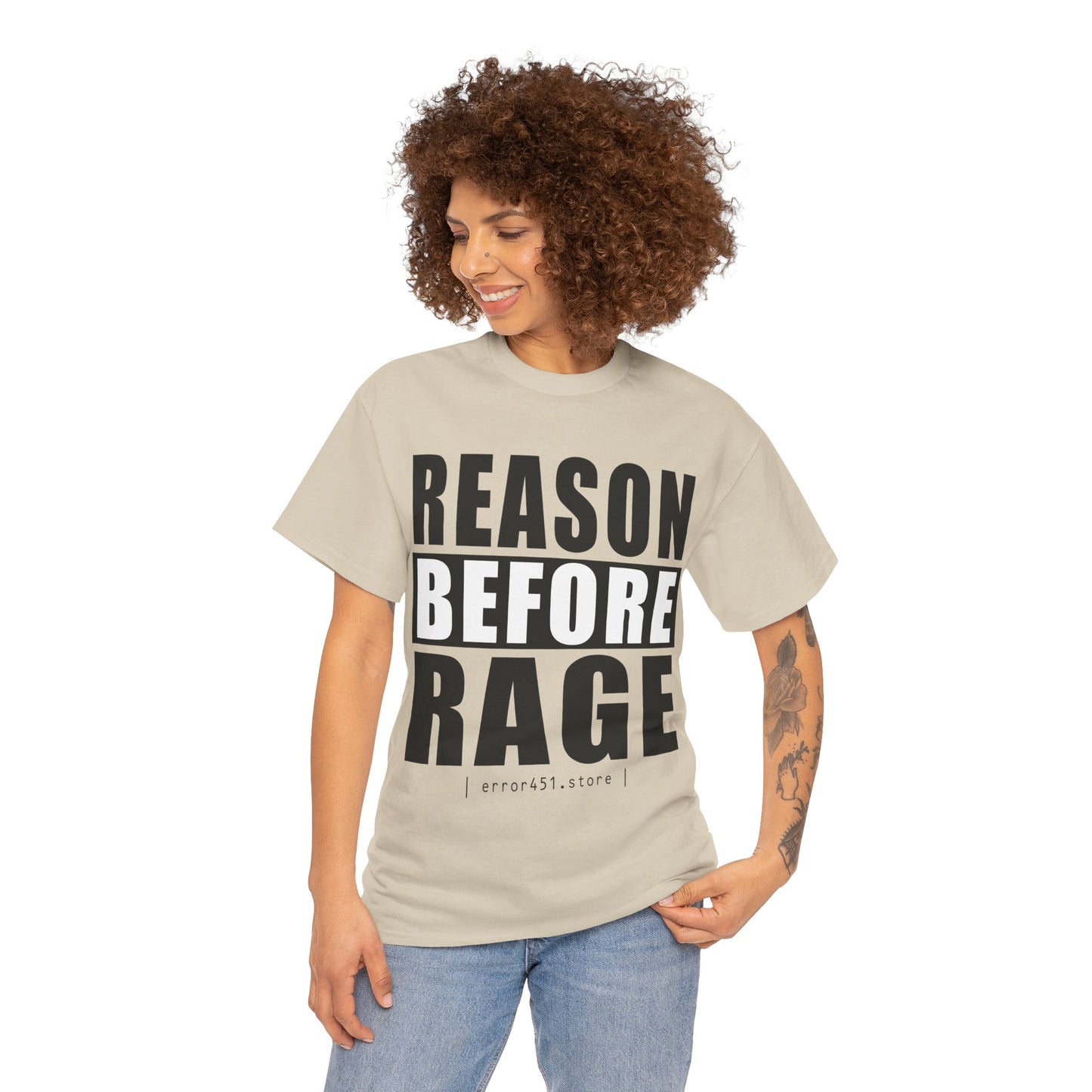 Reason before Rage - Unisex Heavy Cotton Tee